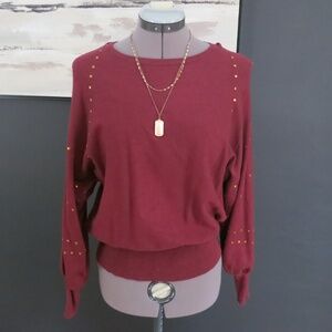 Joseph A. Dolman-Sleeve‎ Soft as Silk Sweater Merlot Size Small
